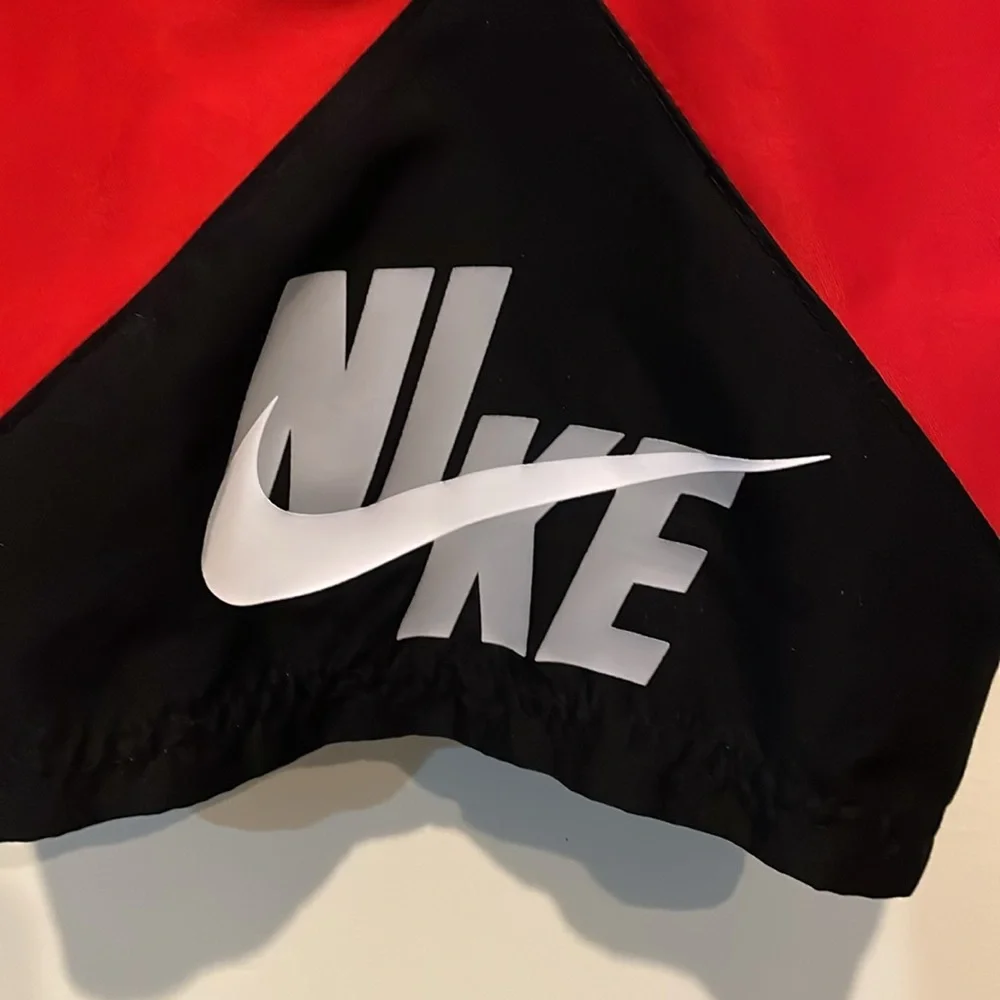 Boys Nike Swim Board Shorts, Youth Medium, Red Black - Picture 4 of 6